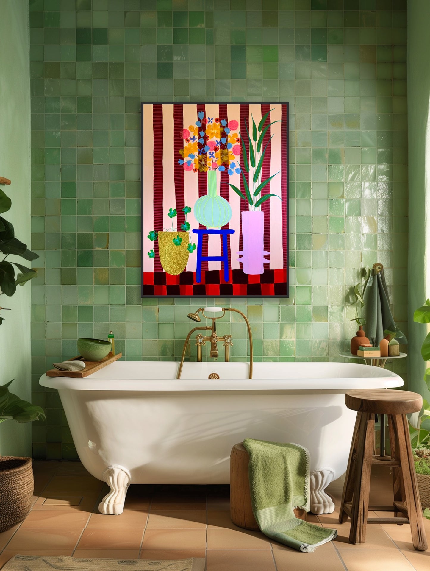 My Favorite Corner - Mixed Media Painting