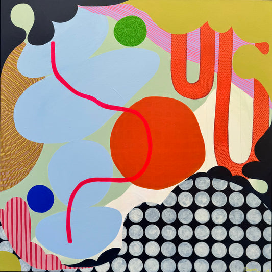 Wiggle - Mixed Media Painting