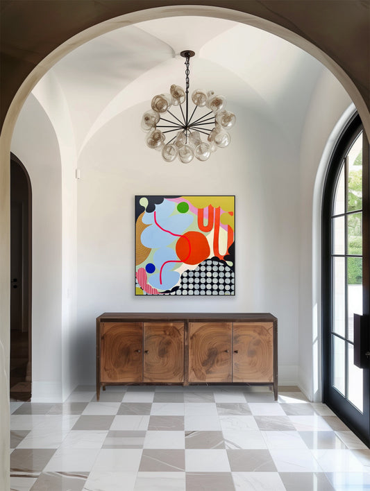 Wiggle - Mixed Media Painting