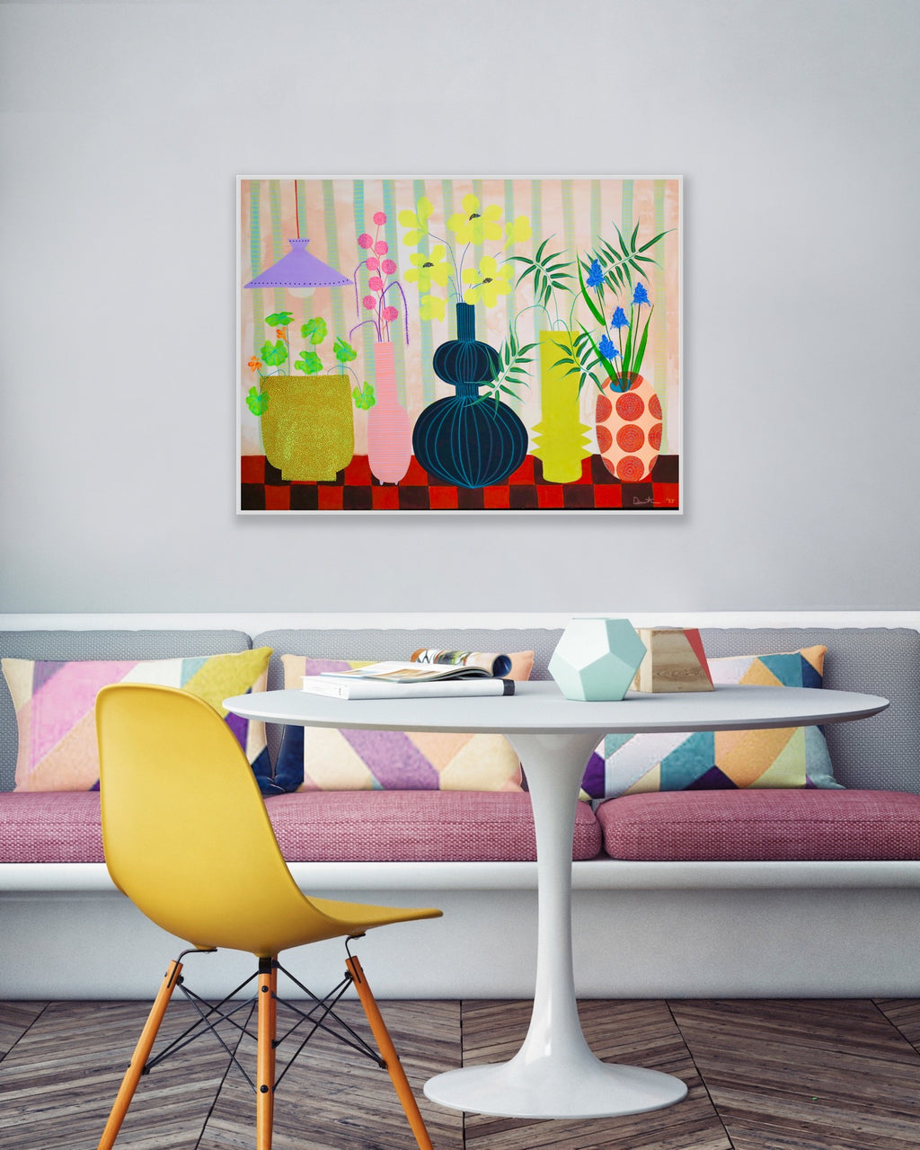 Sunday Morning - Mixed Media Painting