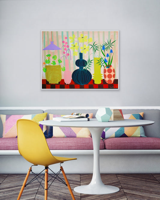 Sunday Morning - Mixed Media Painting