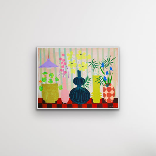 Sunday Morning - Mixed Media Painting