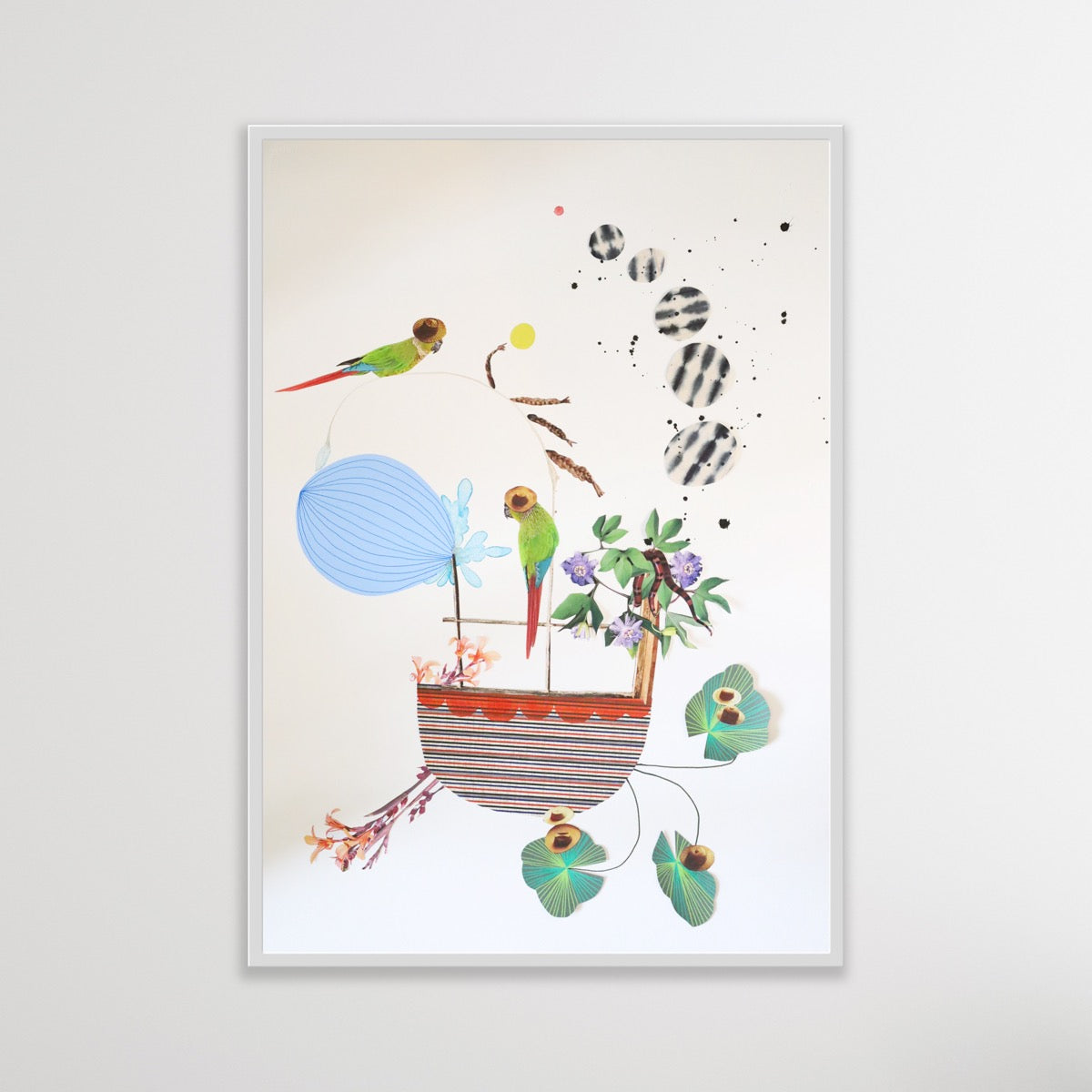 Window Seat - mixed media collage