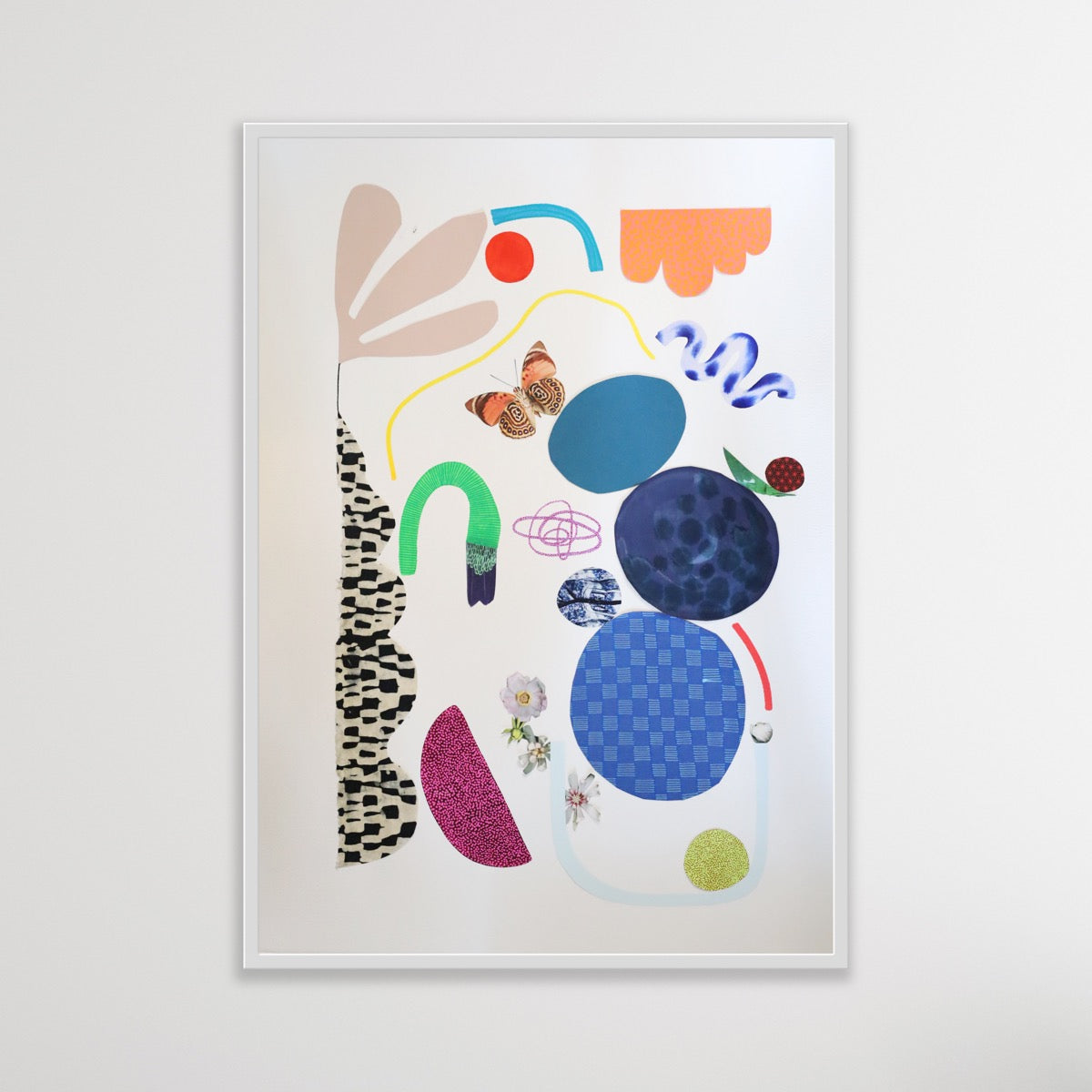 I can Feel You Breath - mixed media collage
