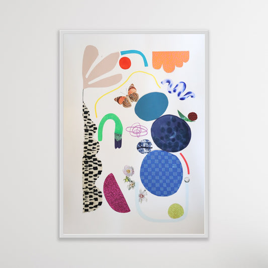 I can Feel You Breath - mixed media collage